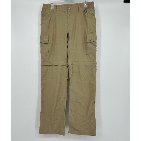 The North Face convertible cargo hiking pants Size 6 khaki - Picture 2 of 8